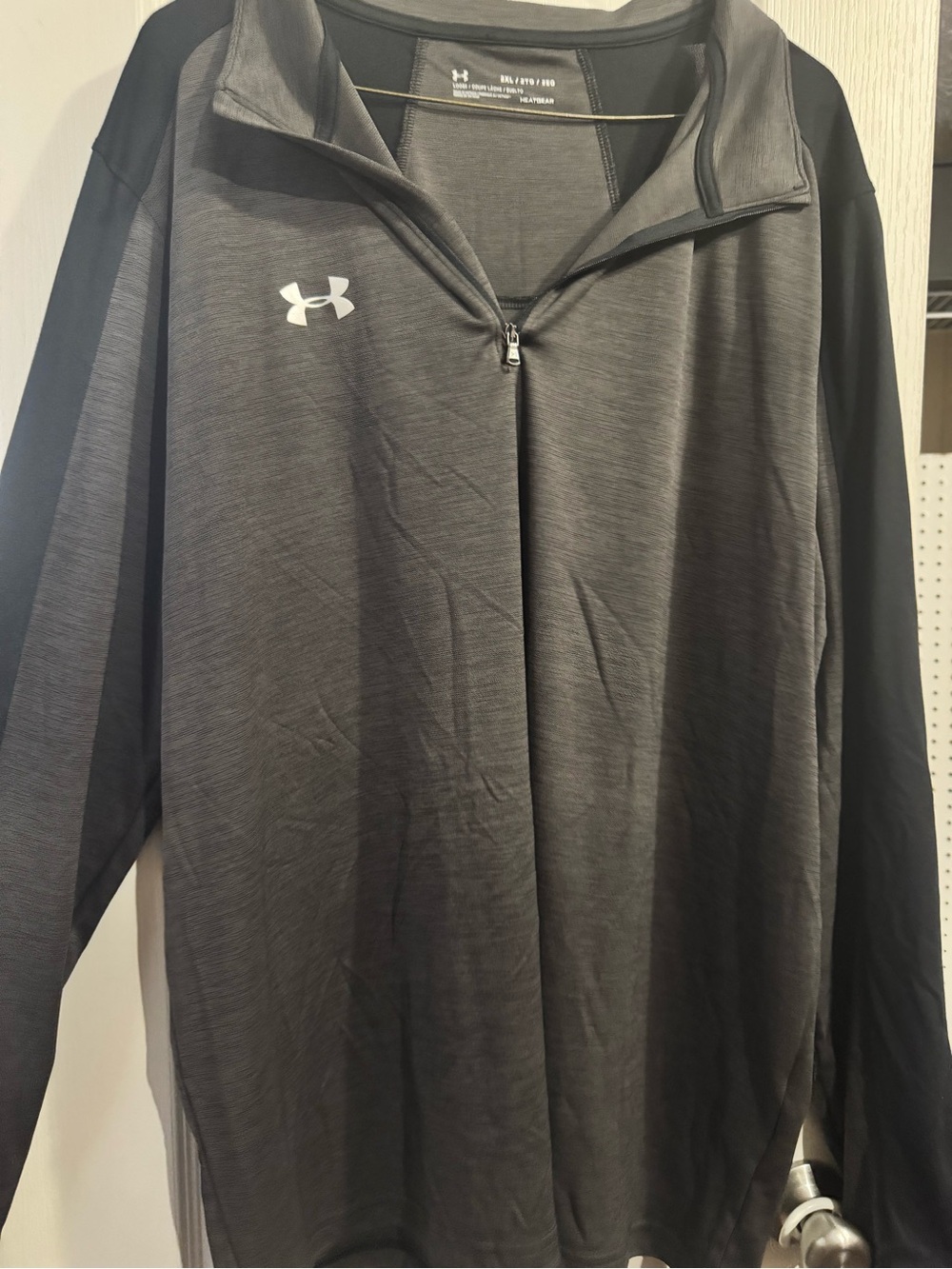 Under Armour Men's Charcoal & Black Half-Zip Performance Pullover